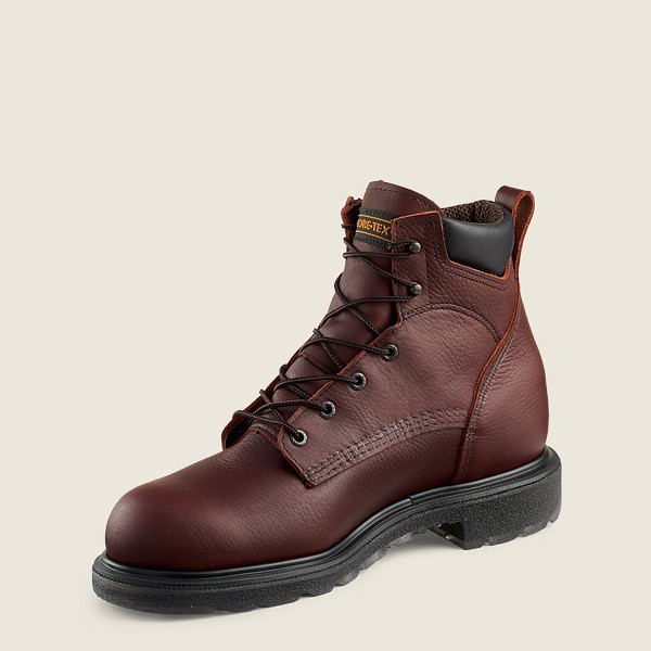 Red Wing Mens Work Boots - Supersole® 2.0 - 6-inch Waterproof Soft Toe - Burgundy - QVI724150